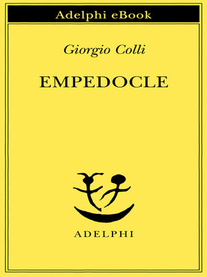 cover image of Empedocle